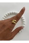 Heliophilia Silver Anillo de Piedra de Circonita en Dorado